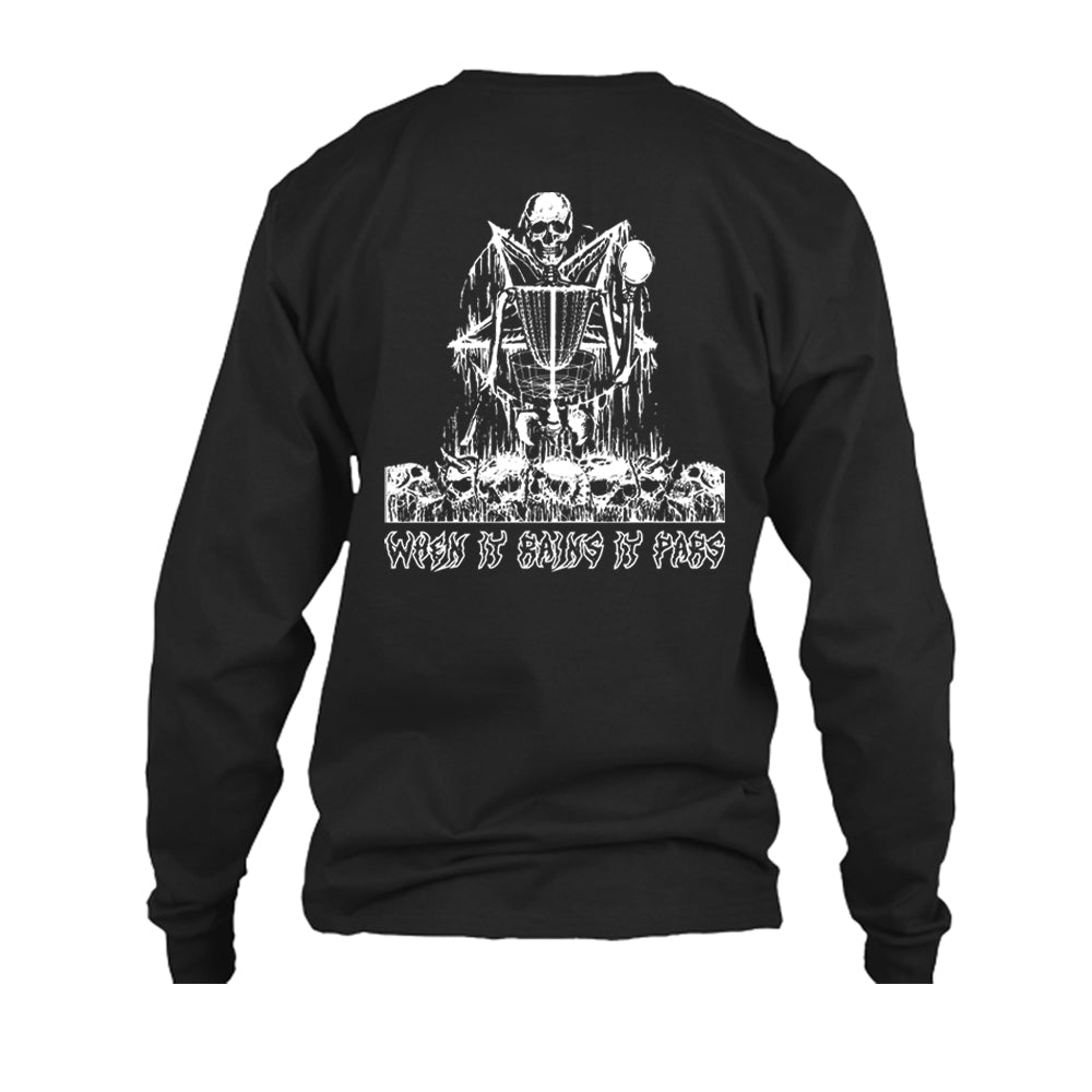 Rather Be Disc Golfing Long Sleeve Black